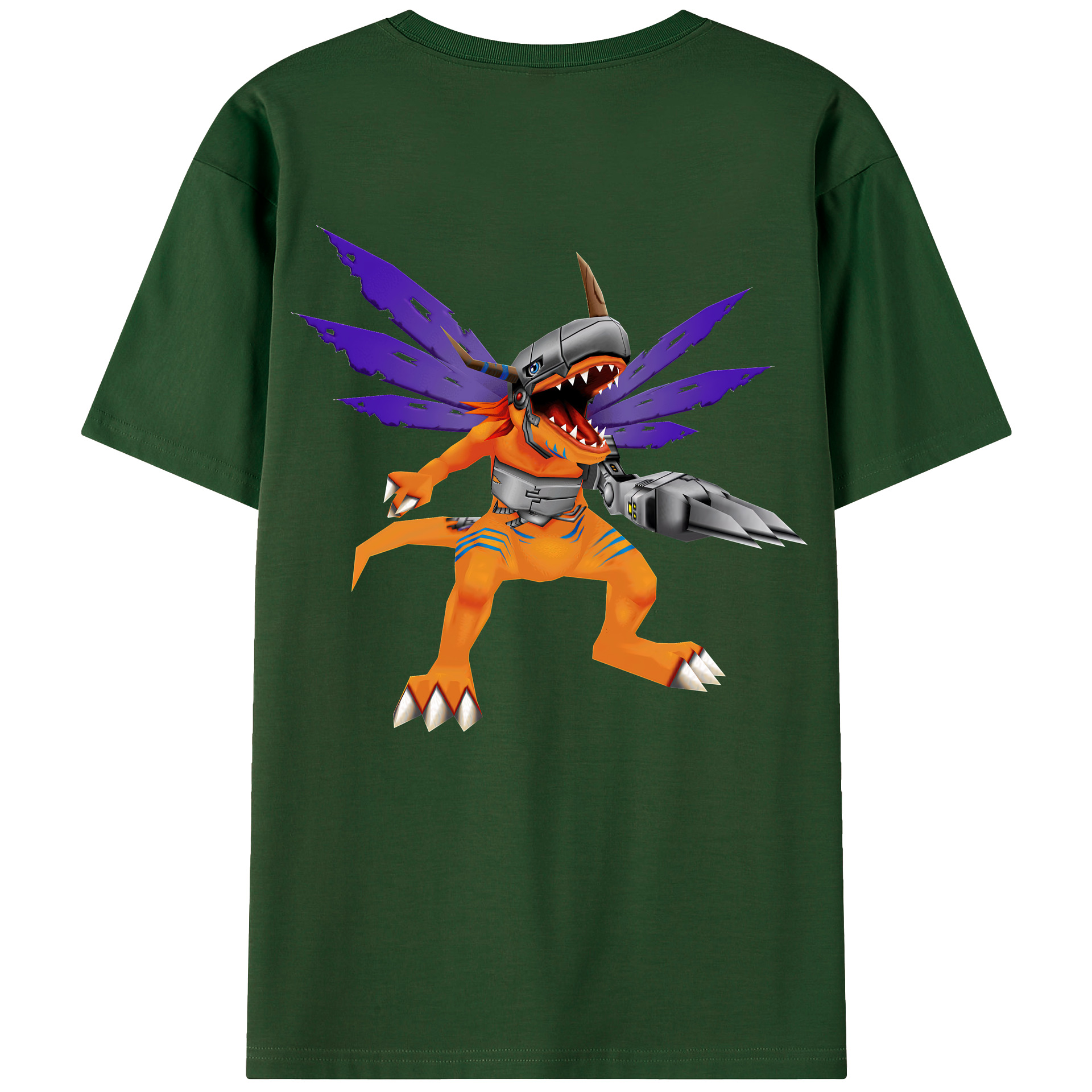 （画像用） Digimon デジタルモンスター/デジモン 綿100％半袖Tシャツ（背面プリント）